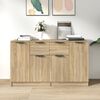 vidaXL Sideboards 2 pcs Sonoma Oak 23.6"x11.8"x27.6" Engineered Wood