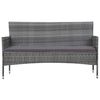 vidaXL Sofa Set Grey