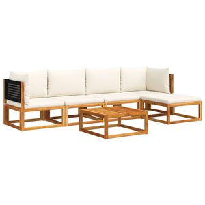 vidaXL Garden Sofa Set Black
