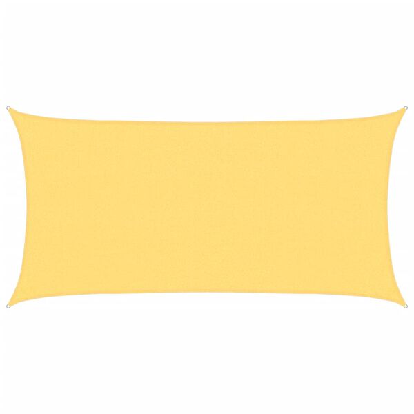 vidaXL Sunshade Sail 1.75 oz/ft² Beige 6.6x11.5' HDPE