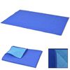 vidaXL Picnic Blanket Blue and Light Blue Polypropylene 39.4x59.1 in