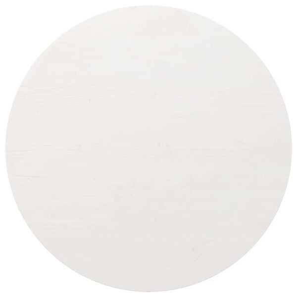 vidaXL Table Top White Solid Pine Wood 31.5 in Table Top Round