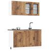 vidaXL Kitchen Cabinet Set Old Wood Engineered Wood 4 Piece Set