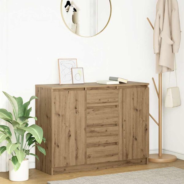 vidaXL Sideboard Artisan Oak Engineered Wood Standard size for a sideboard