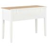 vidaXL Writing Desk White and Brown MDF and Pinewood Standard
