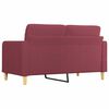 vidaXL 2-seater Sofa Wine Red Fabric (100% polyester), metal, textilene