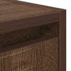 vidaXL Wall-mounted Bedside Cabinet Brown oak Engineered wood Medium