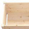 vidaXL Garden Planter Natural Pine Solid Pinewood Medium Durable