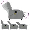 vidaXL Massage Recliner Chair Light Grey