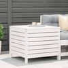 vidaXL Garden Footstool White Solid Pine Wood Standard Modular