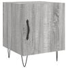 vidaXL Bedside Cabinet Set of 2 Grey Sonoma Engineered wood, metal