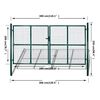 vidaXL Garden Mesh Gate Fence Door Wall Grille 118.1x78.7"
