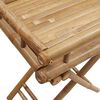 vidaXL Folding Tray Table Natural Bamboo Bamboo Small Foldable