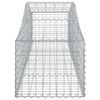 vidaXL Gabion Basket Set of 9 Silver Galvanized Iron Large Sturdy
