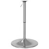vidaXL Bar Table Base Chromed Chromed Steel Medium Height-Adjustable