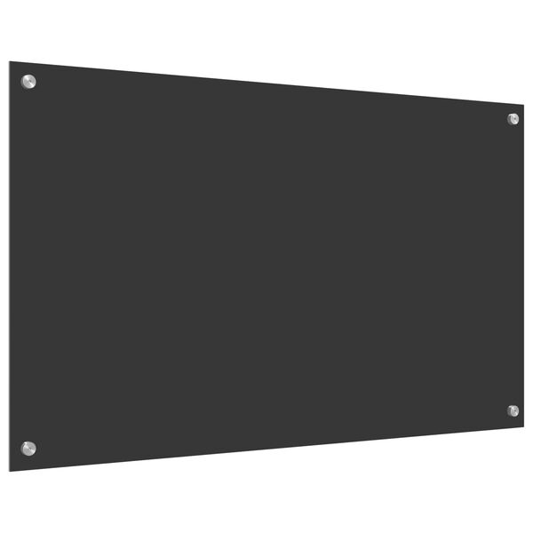 vidaXL Kitchen Backsplash Dark grey 39.37 x 23.62 x 0.24 in