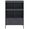 vidaXL Highboard Anthracite Cold-rolled steel Medium Adjustable Feet
