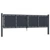 vidaXL Garden Gate Steel 118.1x39.4" Anthracite