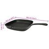 vidaXL Grill Pan Cast Iron 9.4"x9.1"