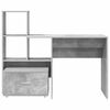 vidaXL Desk Concrete Grey 51.77 x 19.69 x 41.93 in Engineered Wood