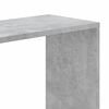 vidaXL Bookcase Concrete Grey Engineered Wood 5-Tier Modern Shelving