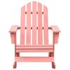 vidaXL Garden Rocking Chair Pink Solid fir wood Standard