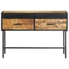 vidaXL Console Table Rough Mango Wood