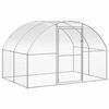 vidaXL Chicken Coop Silver Galvanized Steel Large Durable Chicken Coop
