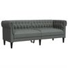 vidaXL Sofa Set Dark Grey Fabric (100% polyester), plywood, solid wood