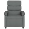 vidaXL Massage Recliner Chair Dark grey Polyester Single