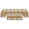 vidaXL Garden Lounge Set Honey brown Solid pine wood Medium Modular