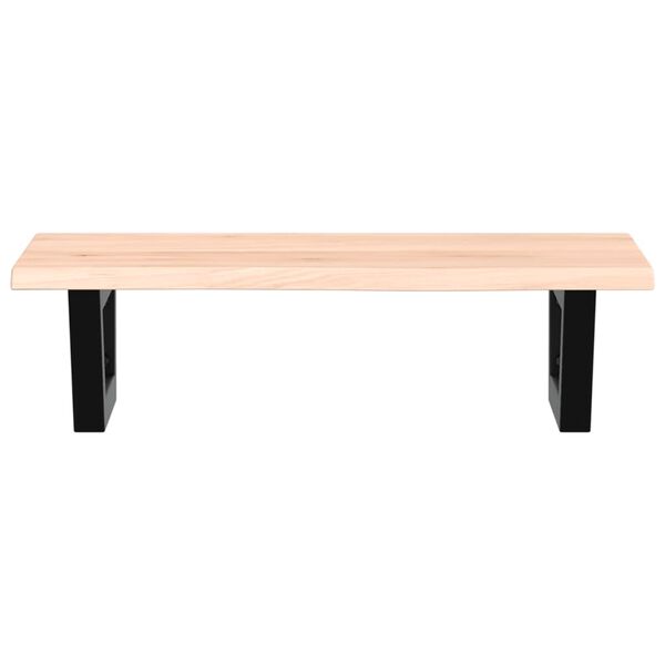 vidaXL Basin Shelf Wall Mounted Steel and Solid Wood Oak