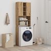 vidaXL Washing Machine Cabinet Artisan Oak 25.2x10.0x74.8"