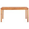 vidaXL Dining Table Natural Solid Acacia Wood 59.1 x 35.4 x 29.1 in