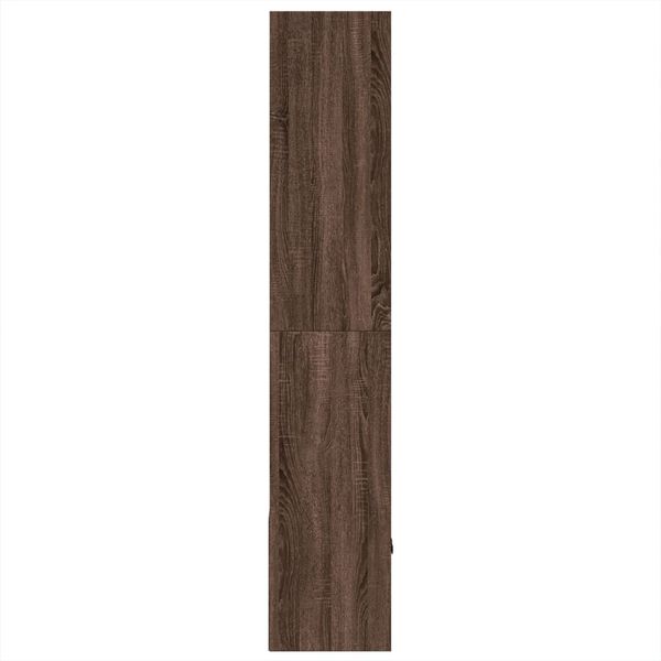 vidaXL Bookcase Brown oak Engineered wood Large Bookcase Rectangular
