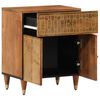 vidaXL Bedside Cabinet Honey brown Solid mango wood, engineered wood, iron