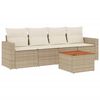 vidaXL Garden Sofa Set Beige