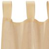 vidaXL Voile Curtains with Rod Pockets 2 pcs Sand