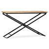 vidaXL Console Table Brown Solid mango wood Large Detachable