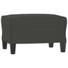 vidaXL Sofa Chair With Footstool Dark Grey