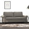vidaXL 2-seater Sofa Light grey Velvet (100% polyester), metal, plywood
