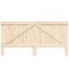 vidaXL Headboard Pine wood Solid pinewood Double Durable Headboard