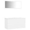 vidaXL Bathroom Furniture Set White Engineered wood, Ceramic