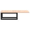 vidaXL Basin Shelf Wall Mounted Steel and Solid Wood Oak