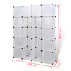 vidaXL Modular Storage White Plastic, Chromed Steel Large Modular