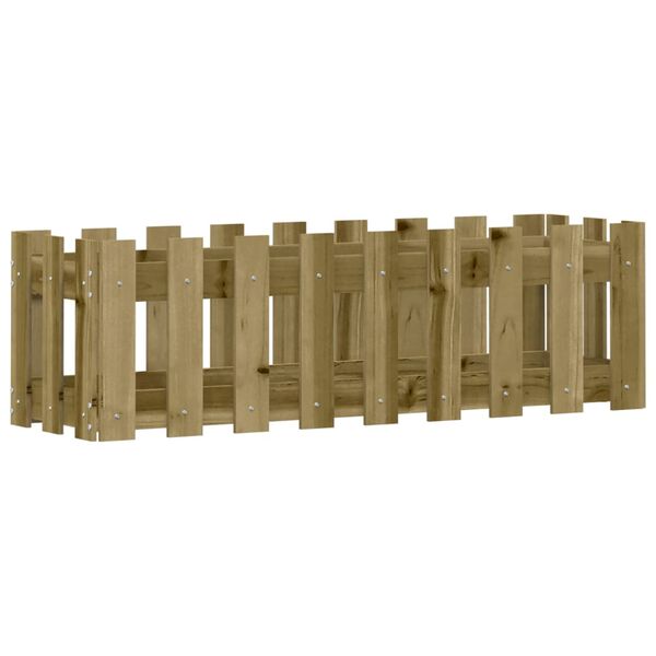 vidaXL Garden Raised Bed Natural Pine Vacuum pressure treated pine wood