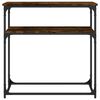 vidaXL Console Table Smoked Oak Engineered Wood Standard Console Table