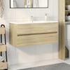 vidaXL Bathroom Sink Cabinet Sonoma Oak Engineered Wood Medium