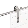 vidaXL Sliding Door Hardware Kit 72.0 " Stainless Steel Silver