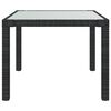 vidaXL Outdoor Dining Set Black